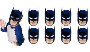 Batman Masks Paper 8ct