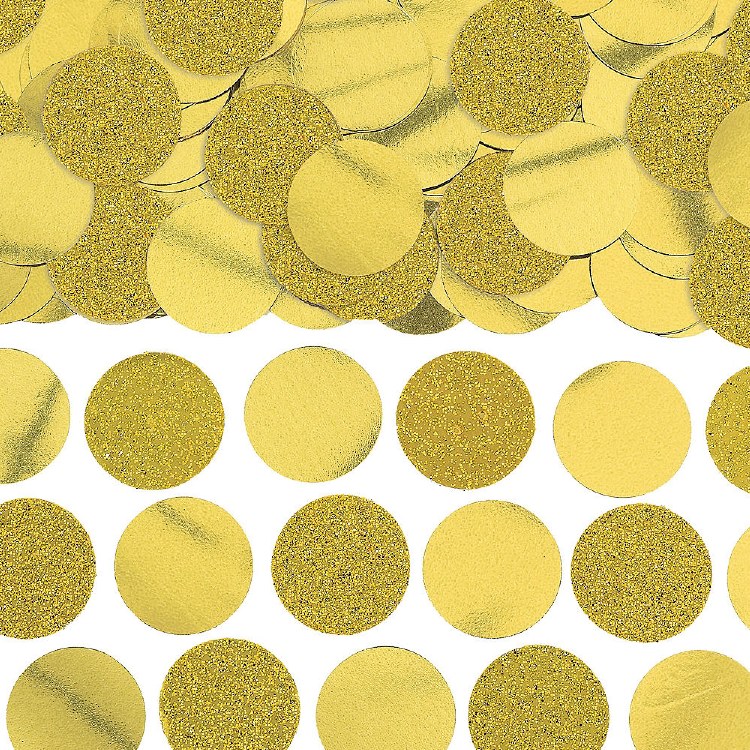 Confetti Circles Gold 2.25oz
