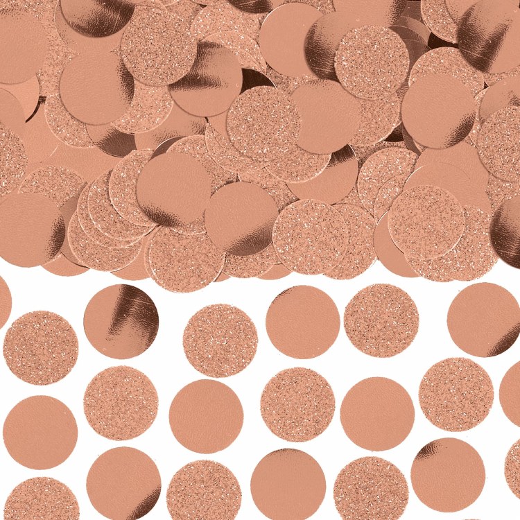 Confetti Circles Rose Gold