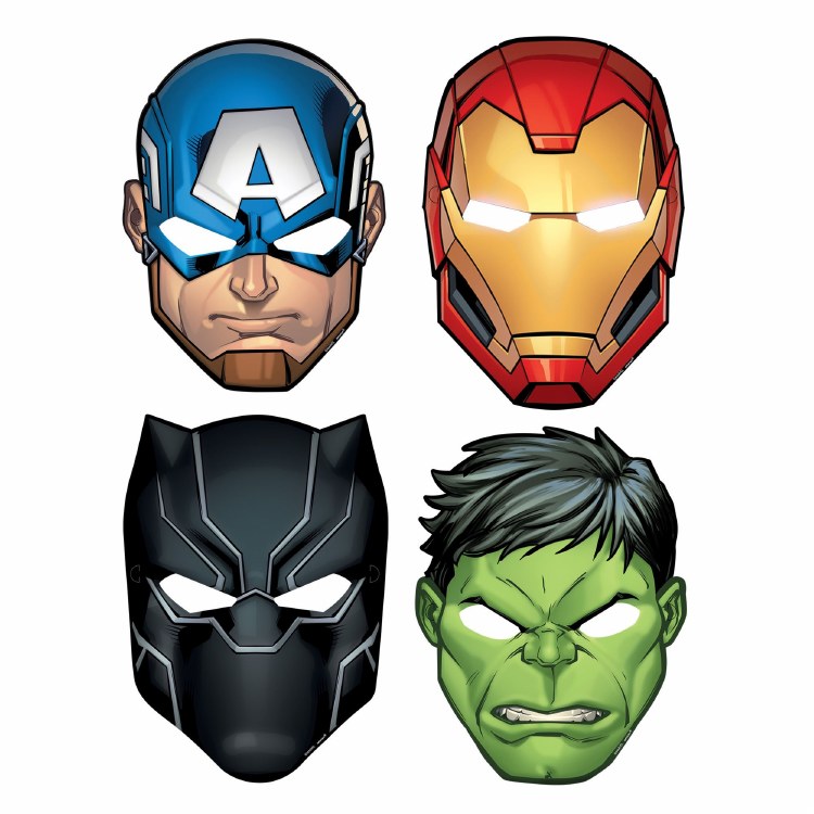 Avengers Paper Mask Favors
