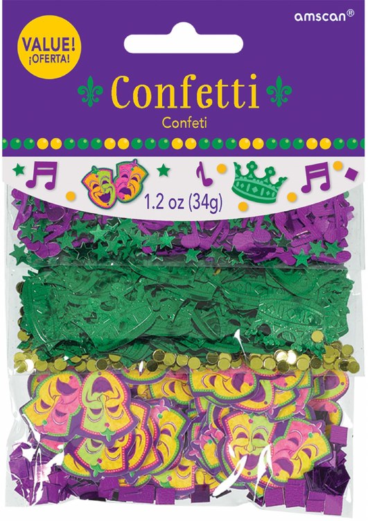 Confetti Mardi Gras Value