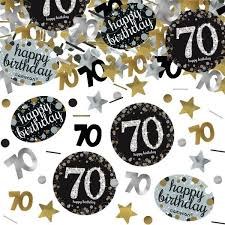 Sparkling 70th Bday Confetti
