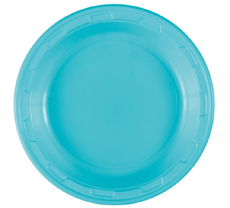 Teal 7in Pl Plates 50ct