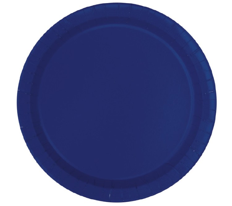 True Navy 9in Paper Plates