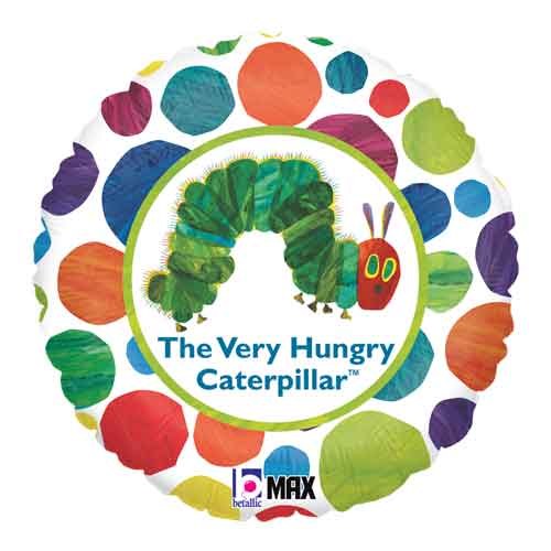 Caterpillar, The Very Hungry Caterpillar Round • Standard Size 18" Mylar Helium Balloon