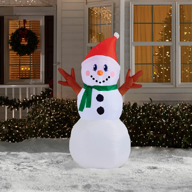 4ft Airblown Light Up Snowman