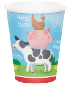 Farm Animals Cups 9oz