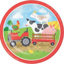 Farm Animals 7in Plt