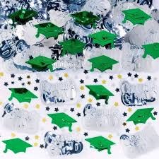 School Colors Green Confetti