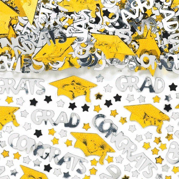 School Colors Yellow Confetti