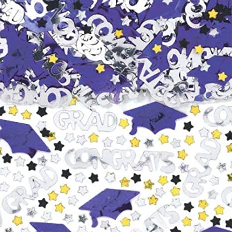 School Colors Purple Confetti