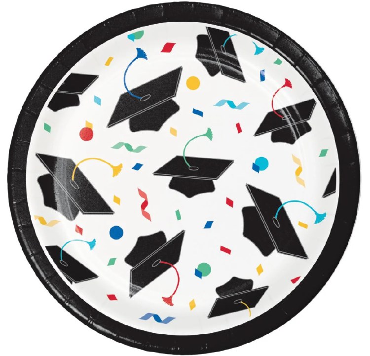 Grad Cap Toss 7in Plt
