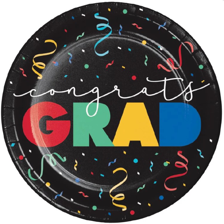 Grad Cap Toss 9in Plt