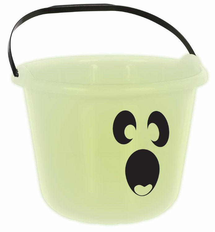 Trick Or Treat Glow In The Dark Ghost Pail
