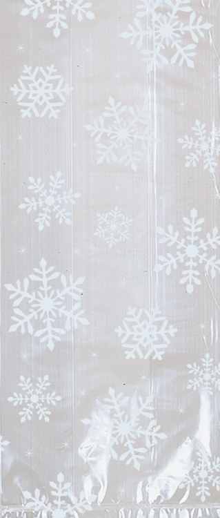 White Snowflake Loot Bags Lg