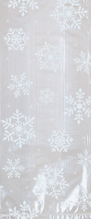 White Snowflake Loot Bags Sm