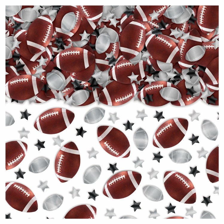 Confetti Football and Stars