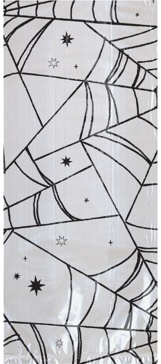 Halloween Spiderweb Cello Bag Sm 20ct