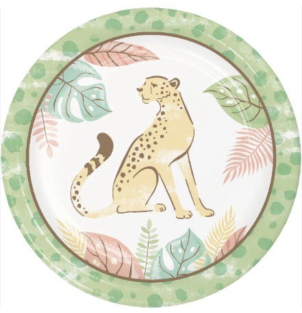 Safari Baby 7in Plt 8ct