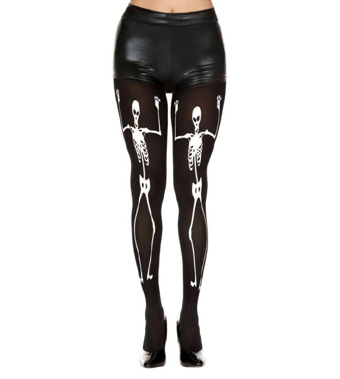 Dancing Skeleton Pantyhose