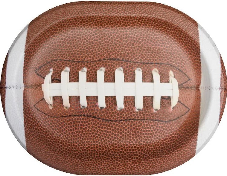 Football Shape Plates Oval