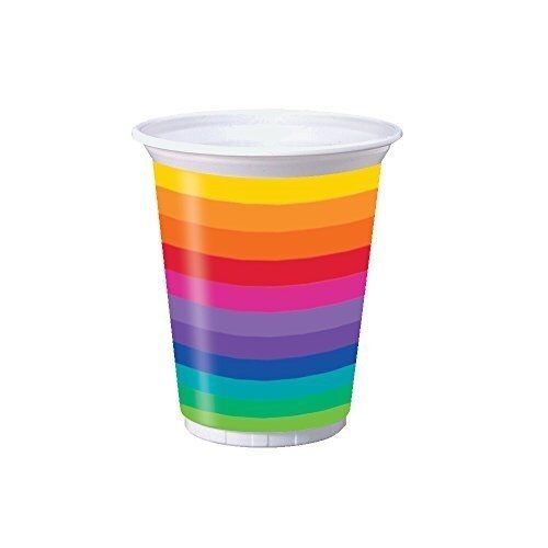 Rainbow Pl Cups 16oz