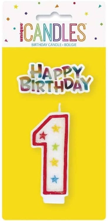 Glitter HBD Candle #1