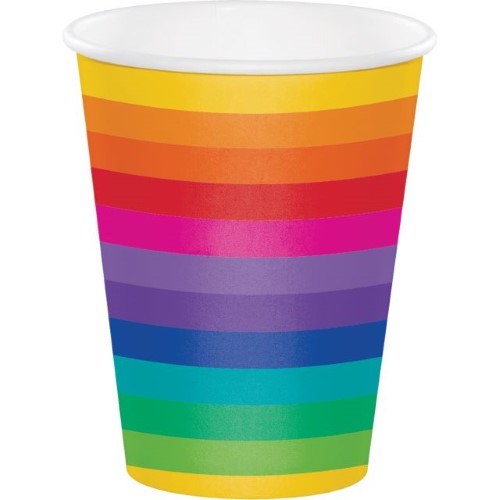 Rainbow Cups 12oz 8ct