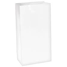 White Paper Loot Bags (12pk)