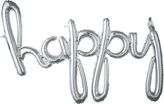 AirFill Banner Kit, Happy • Silver