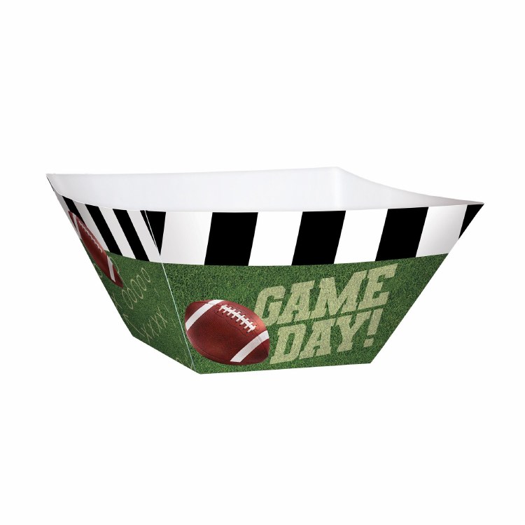 Football Paper Bowls Square