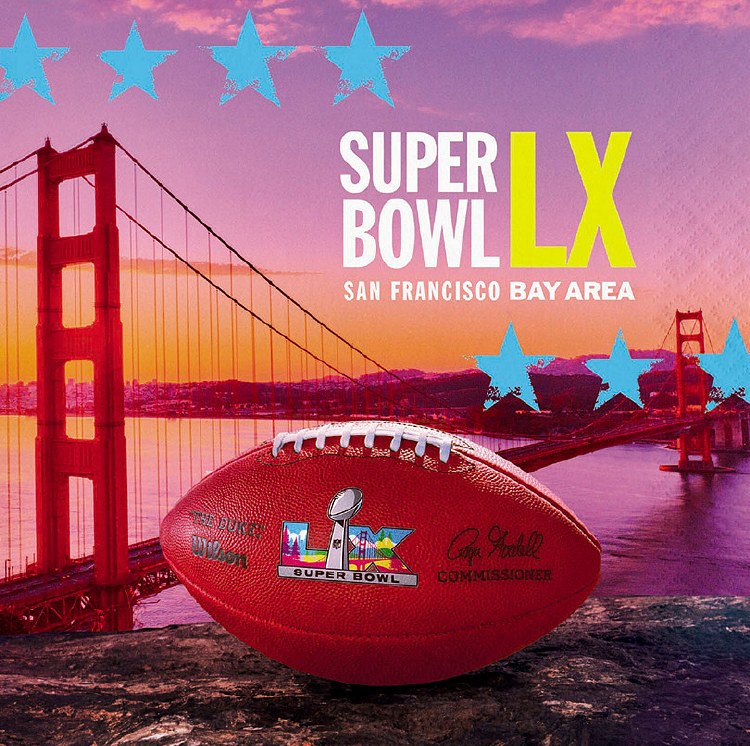 Super Bowl LX Bev Napkins