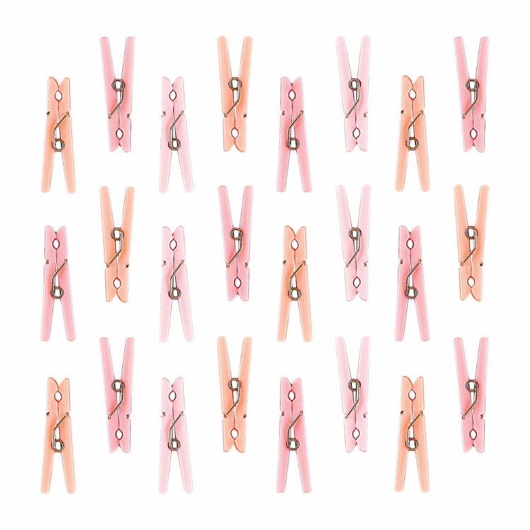 Clothespin Favors Pink 24pk
