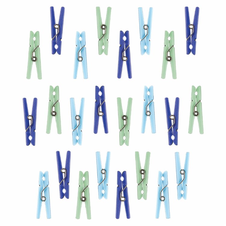 Clothespin Favors Blue 24pk