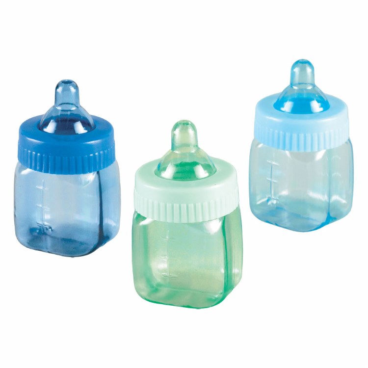 Baby Bottle Favors Blue 6pk