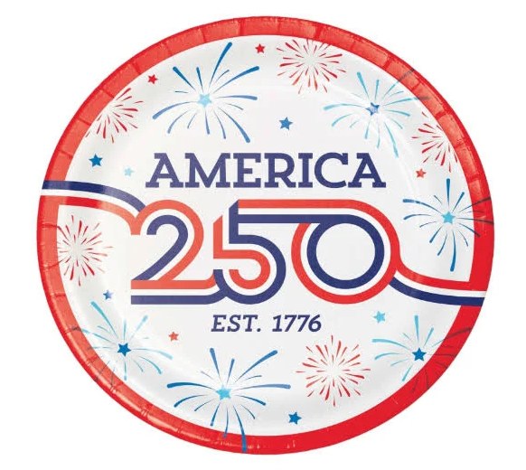 America 250 9in Plt8ct