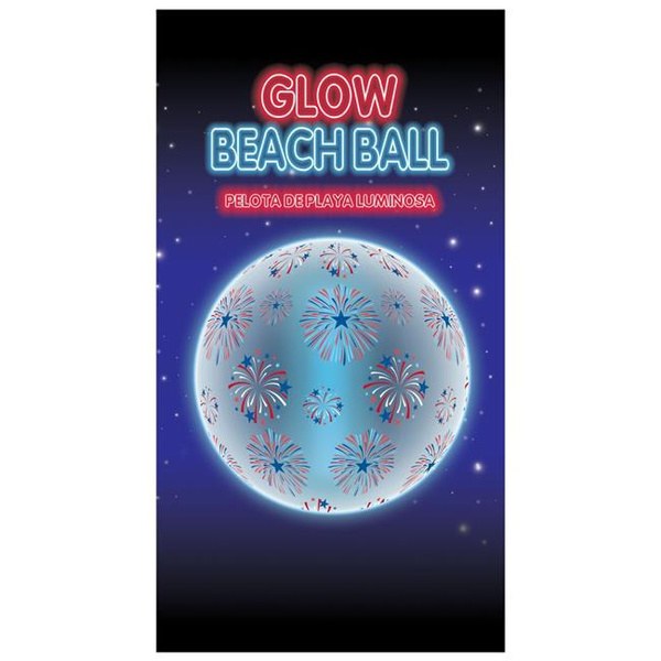 Beach Ball Glow Red/White/Blue