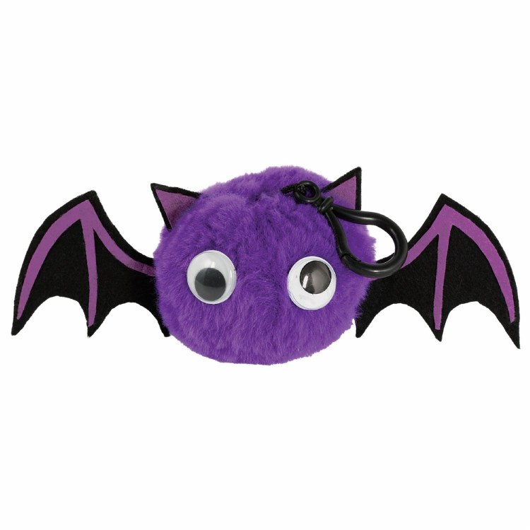Bat Puffball Backpack Clip