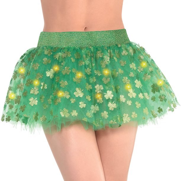 Tutu Light Up Shamrock Green