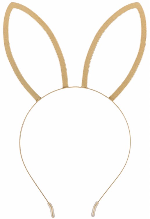Bunny Ears Gold Metal