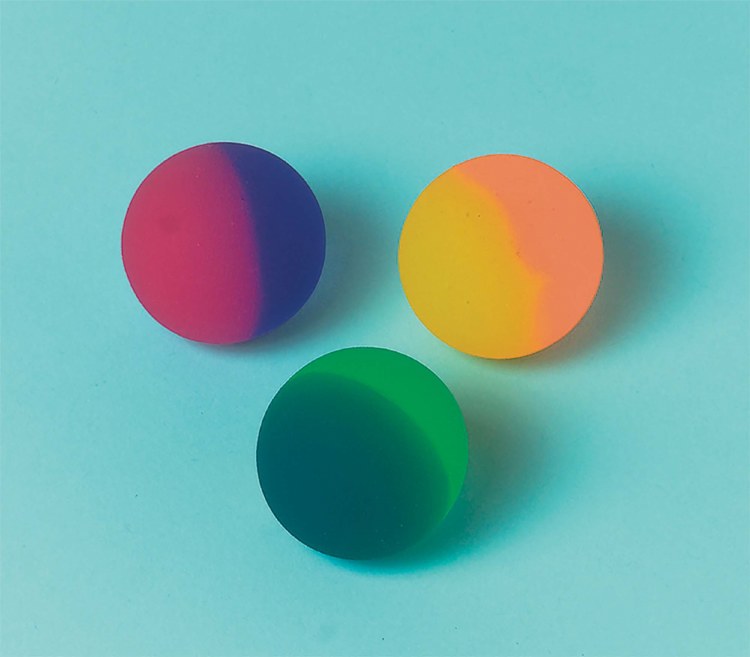 Bounce Ball Two Tone Favors 6pk