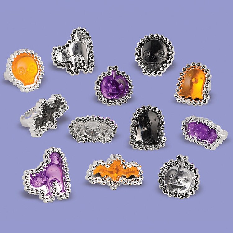 Halloween Favors Jewel Rings