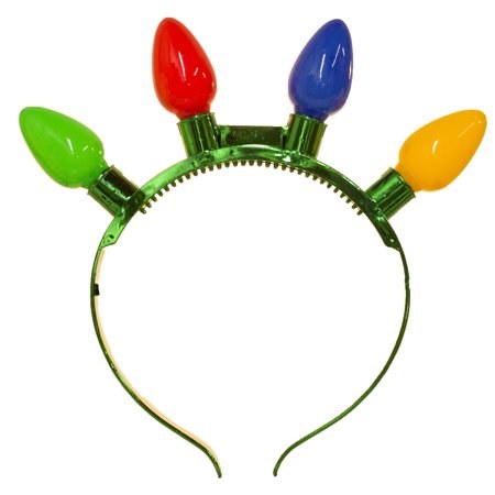 Light Up Christmas Bulb Headband