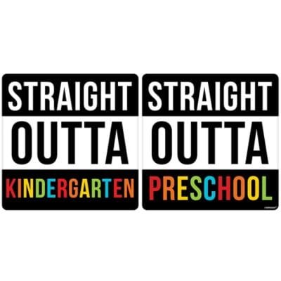 Straight Outta Kindergarten/Preschool Photo Prop