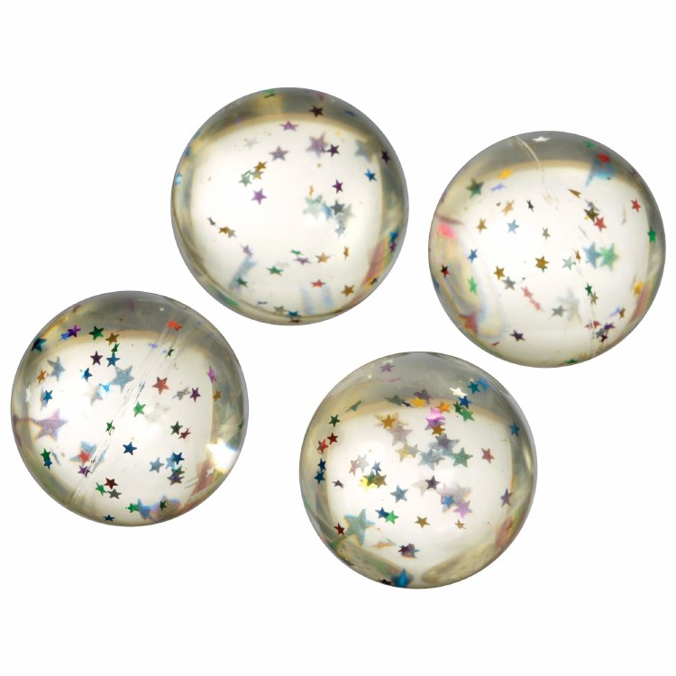 Bounce Balls Glitter Stars