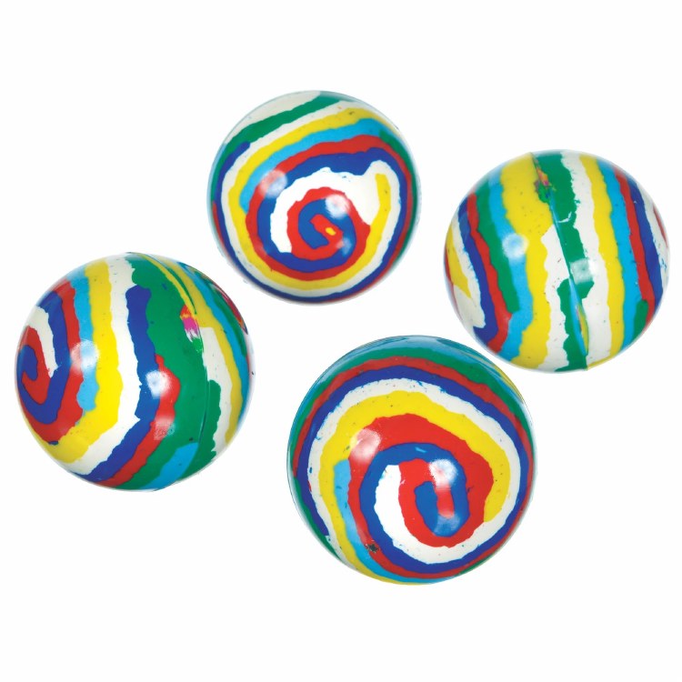 Striped Bouncy Ball Favor 8pk
