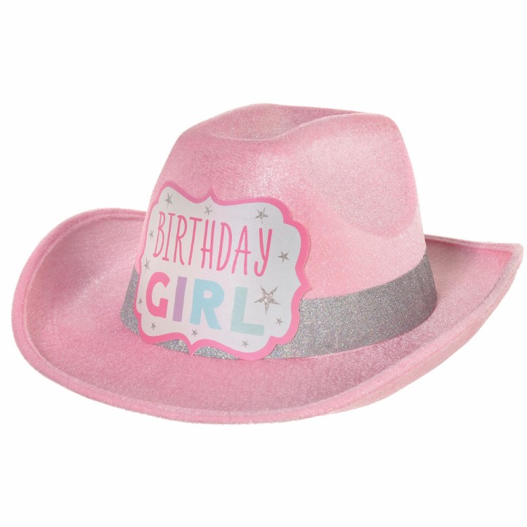 BDay Girl Cowboy Hat Pink