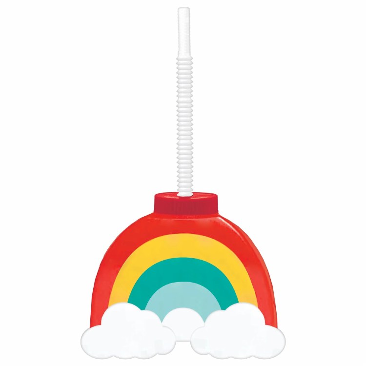 Retro Rainbow Sippy Cup
