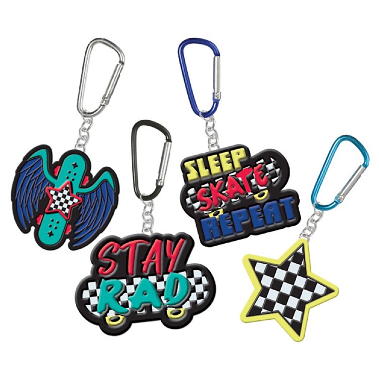 Skater Party Keychains 8ct