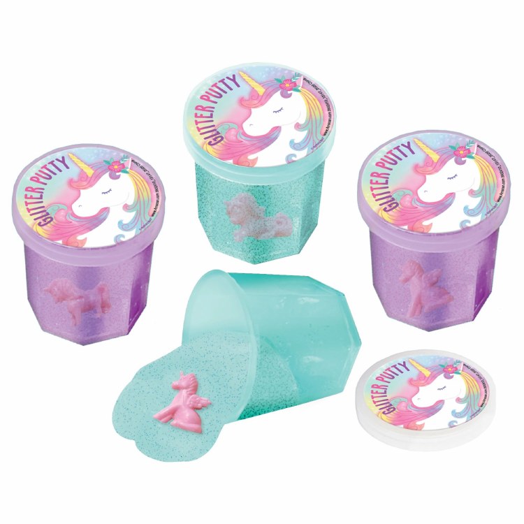 Unicorn Glitter Putty Favors